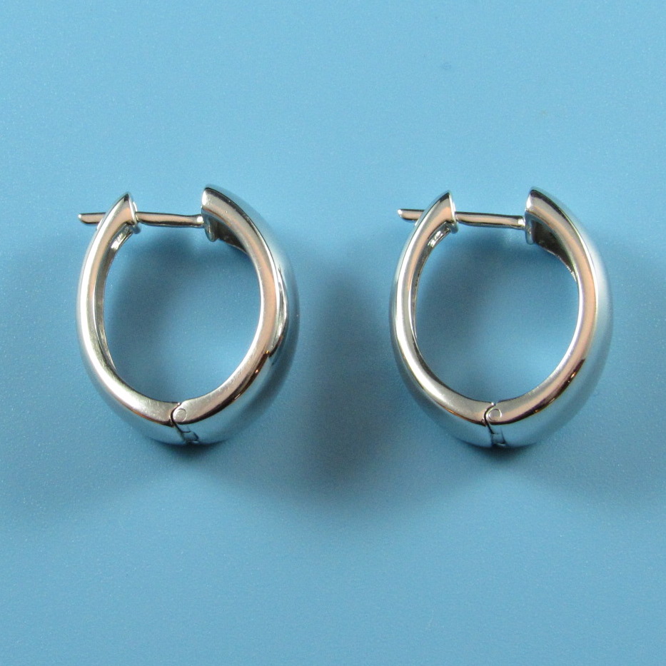 Sterling Silver Sil Hoop Earrings