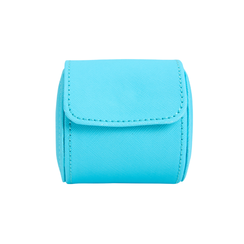 Tutti Frutti Single Watch Roll In Turquoise By Wolf