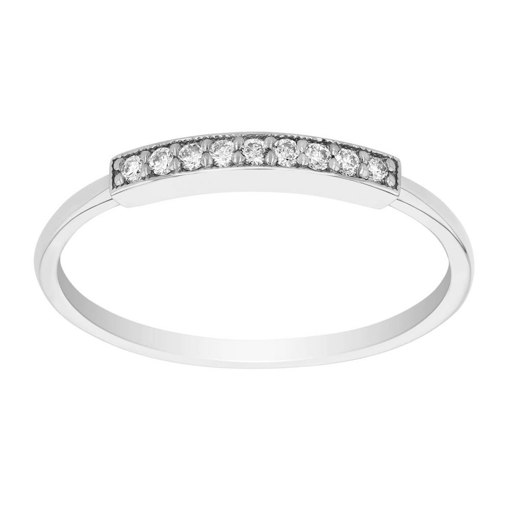 14k White Gold Stackable Ring