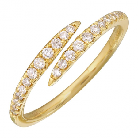 14k Yellow Gold Bypass Ring