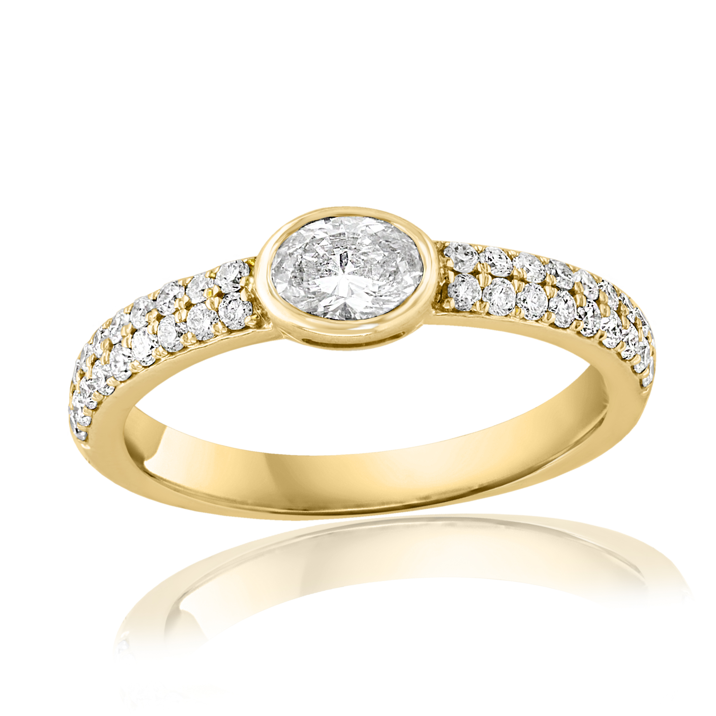 14k Yellow Gold Diamond Ring
