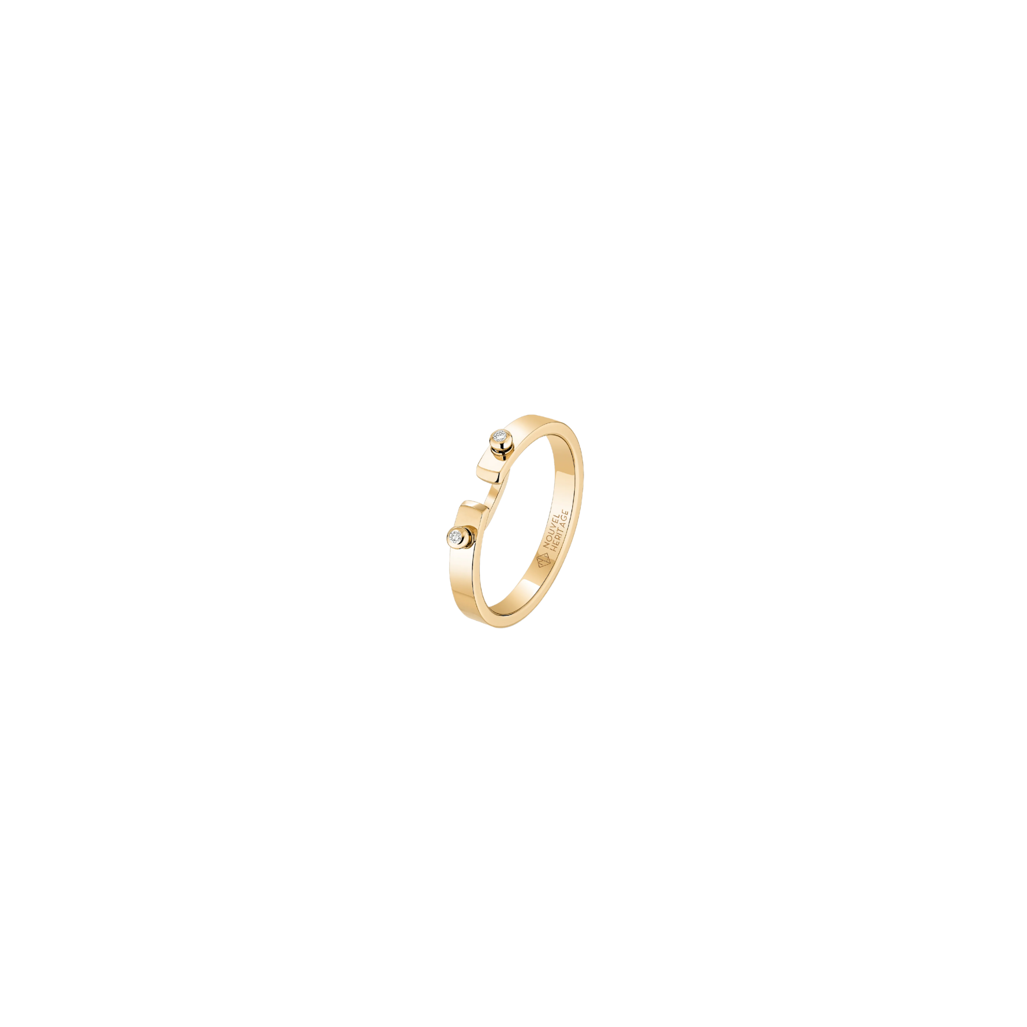 18k Yellow Gold With 0.025ctw Diamonds, Monday Morning Pm Mood Ring Size 8 By Nouvel Heritage
