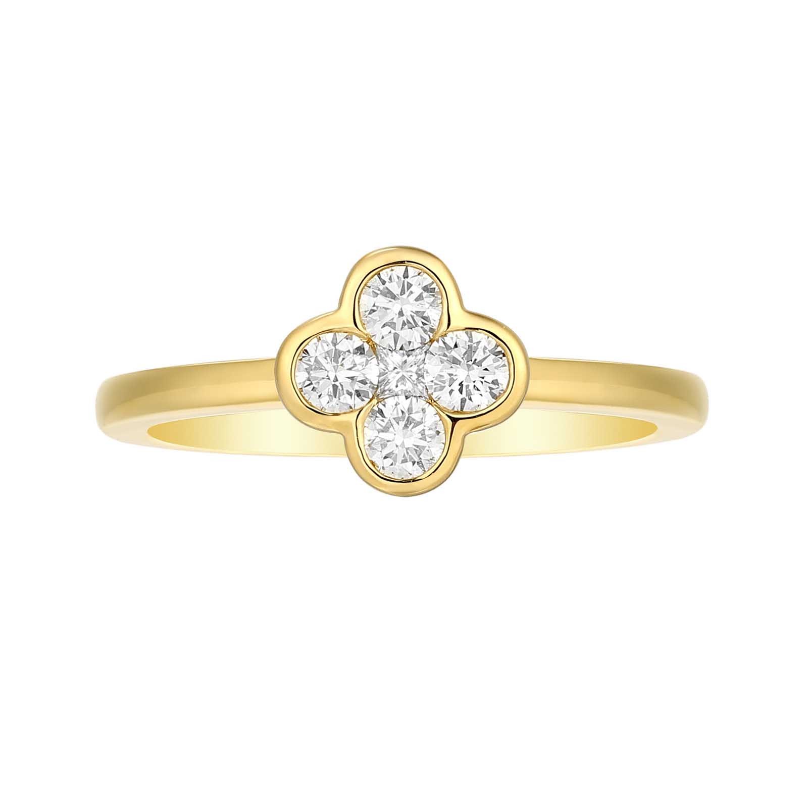 14k Yellow Gold Diamond Ring