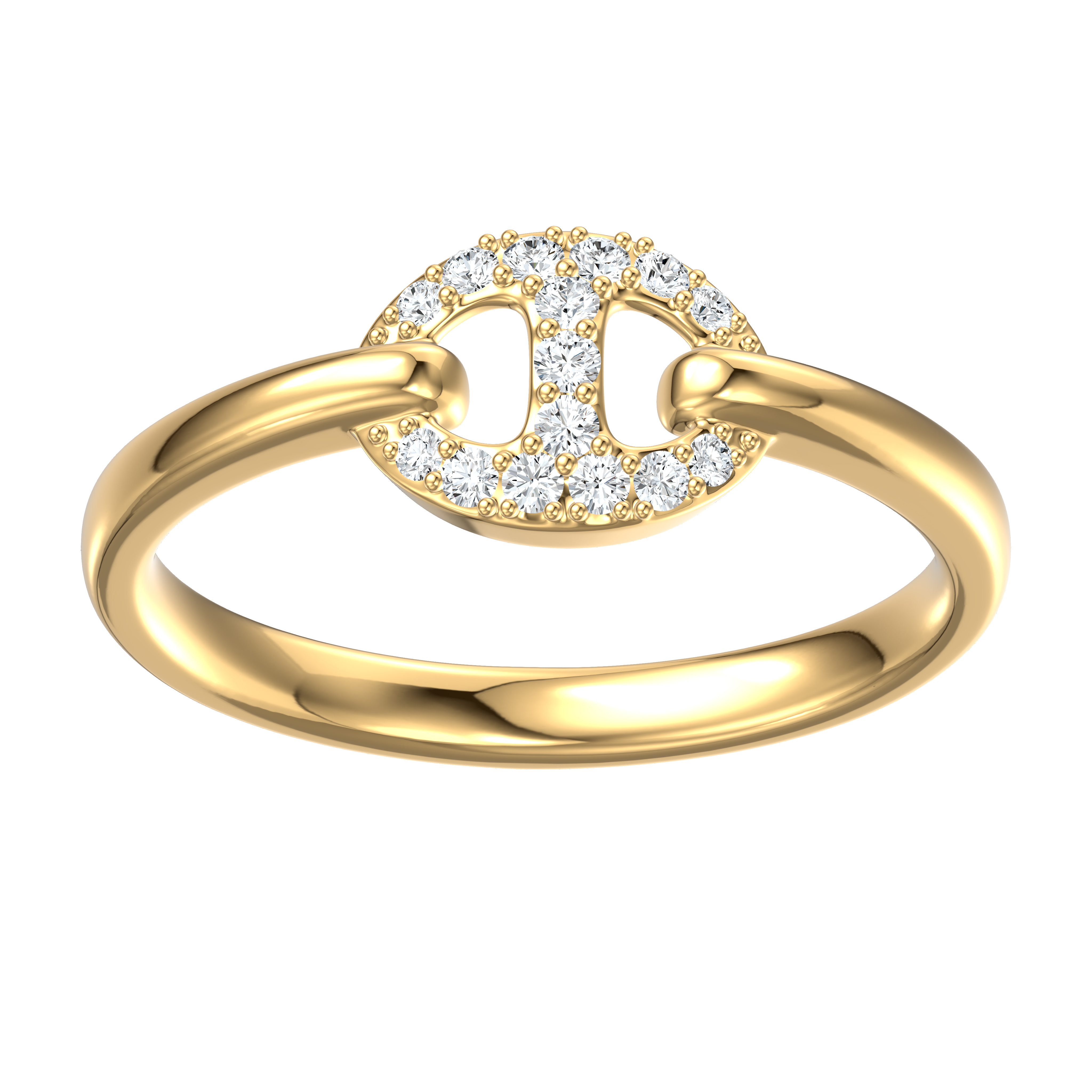 14k Yellow Gold Diamond Ring