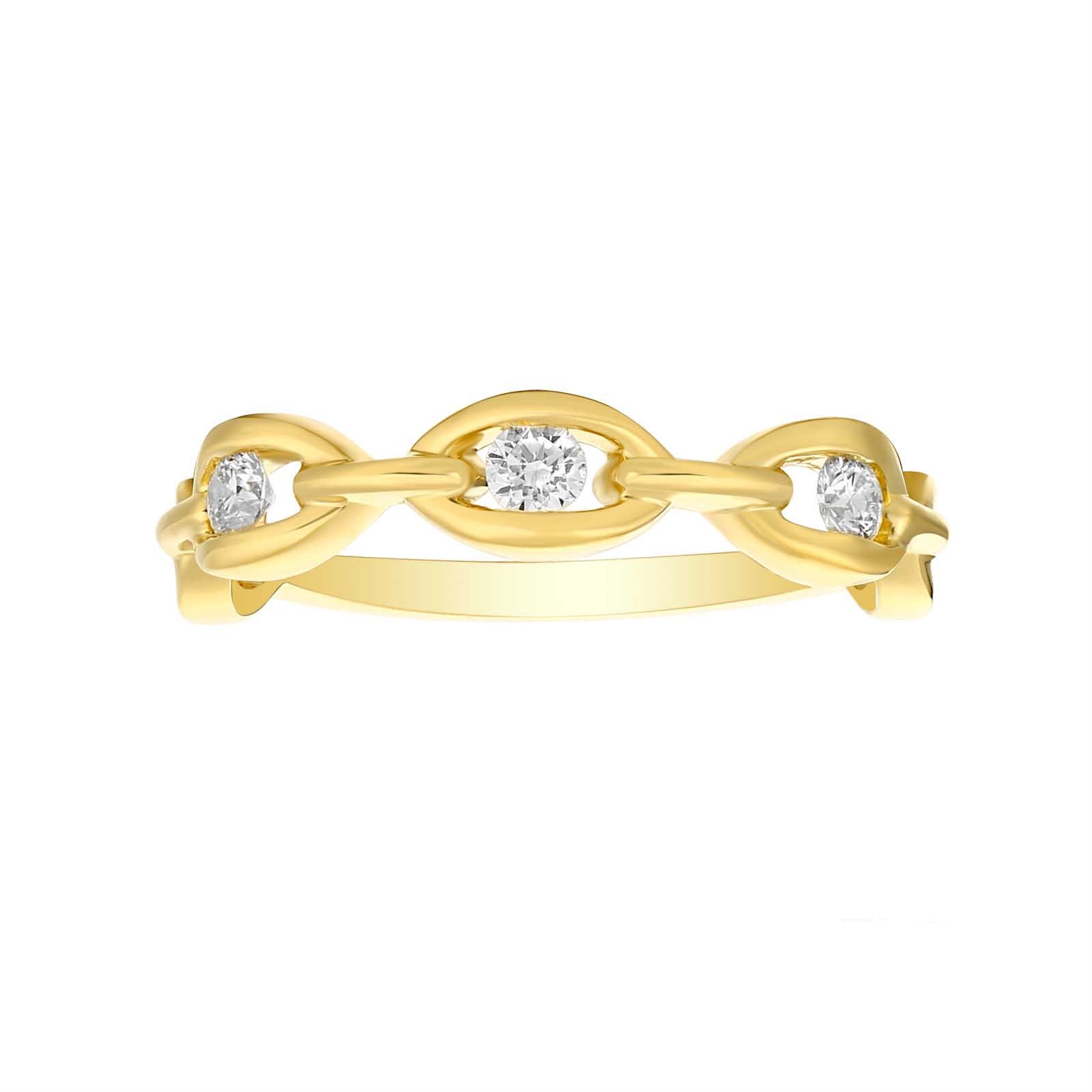 14k Yellow Gold Diamond Ring