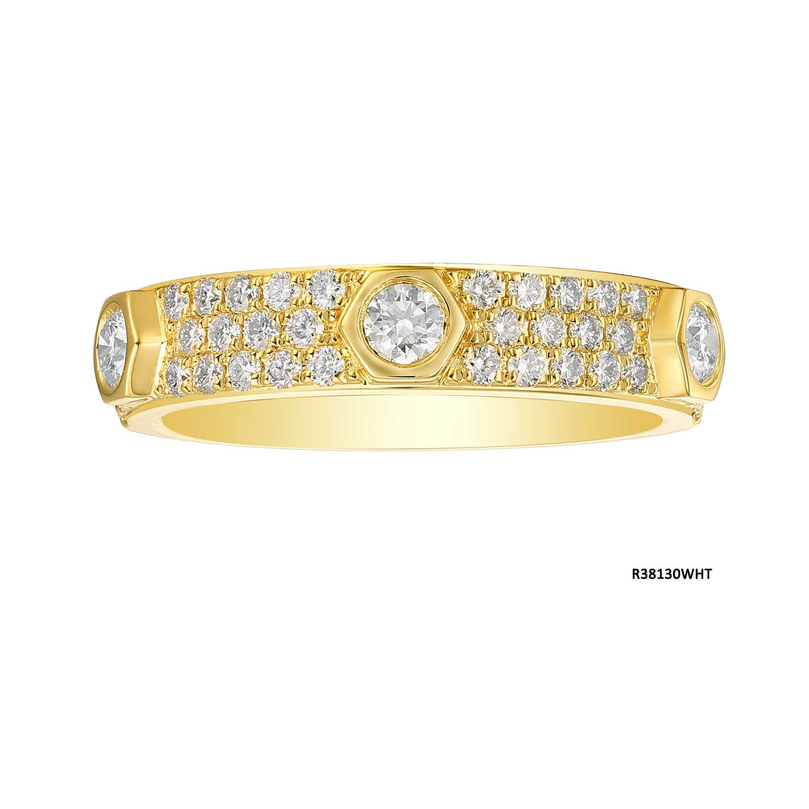 14k Yellow Gold Diamond Ring