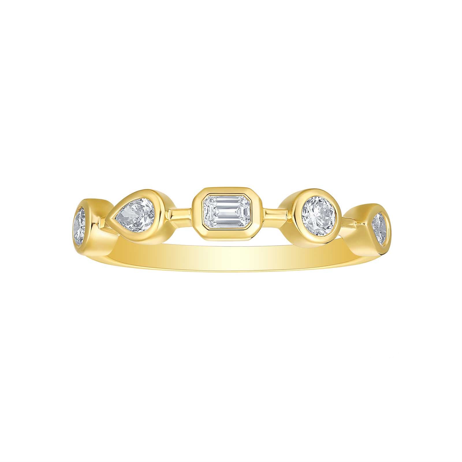 14k Yellow Gold Diamond Ring