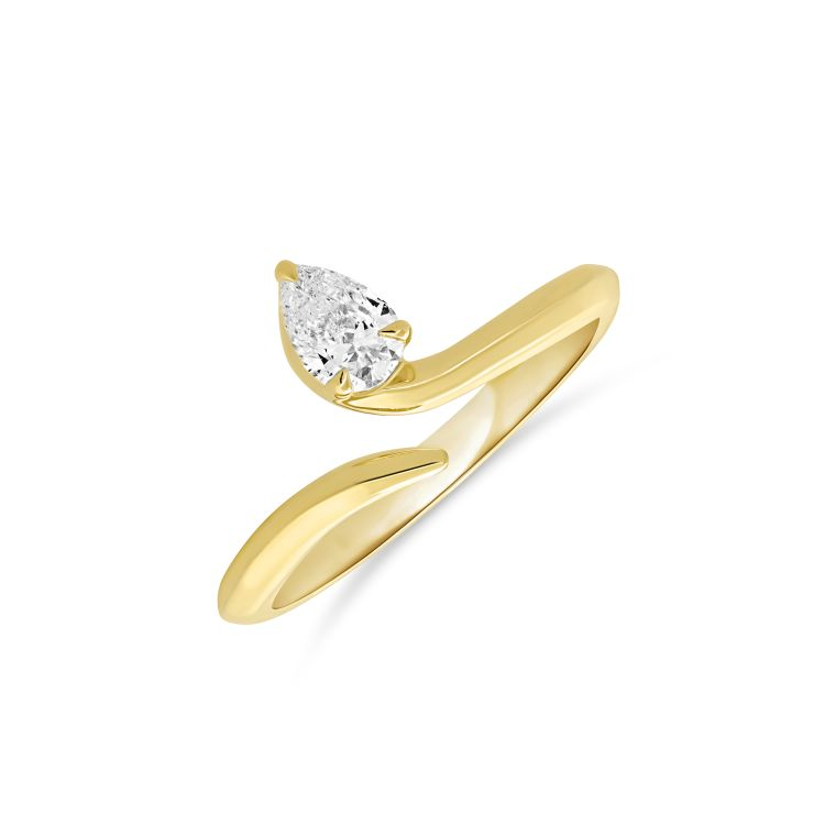 14k Yellow Gold Diamond Ring