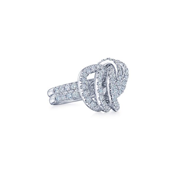 Platinum Entwine Diamond Ring