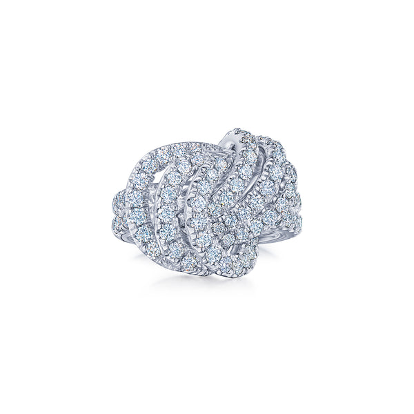 Platinum Entwine Diamond Ring