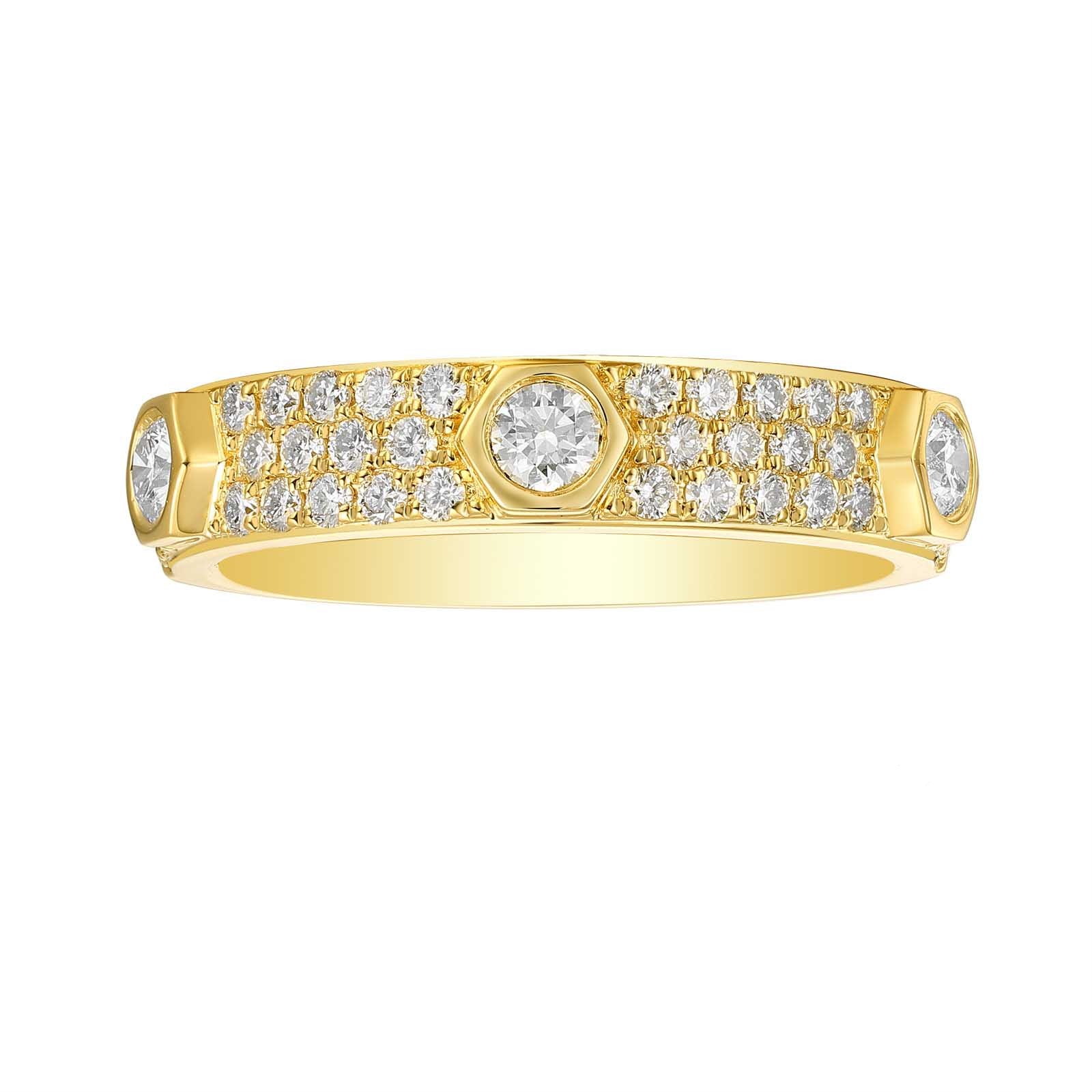 14k Yellow Gold Diamond Ring