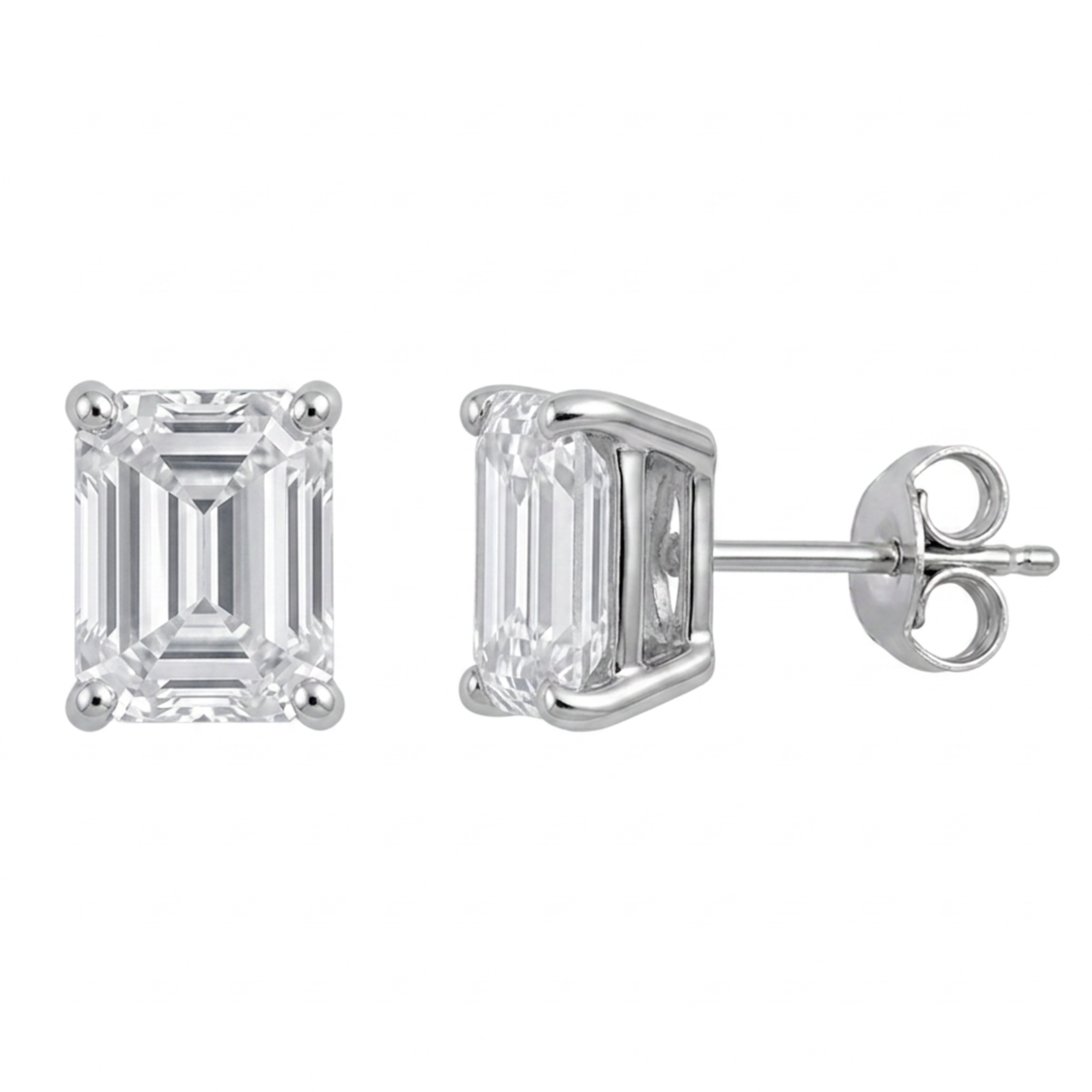 1.20ctw 14k White Gold Diamond Stud Earrings