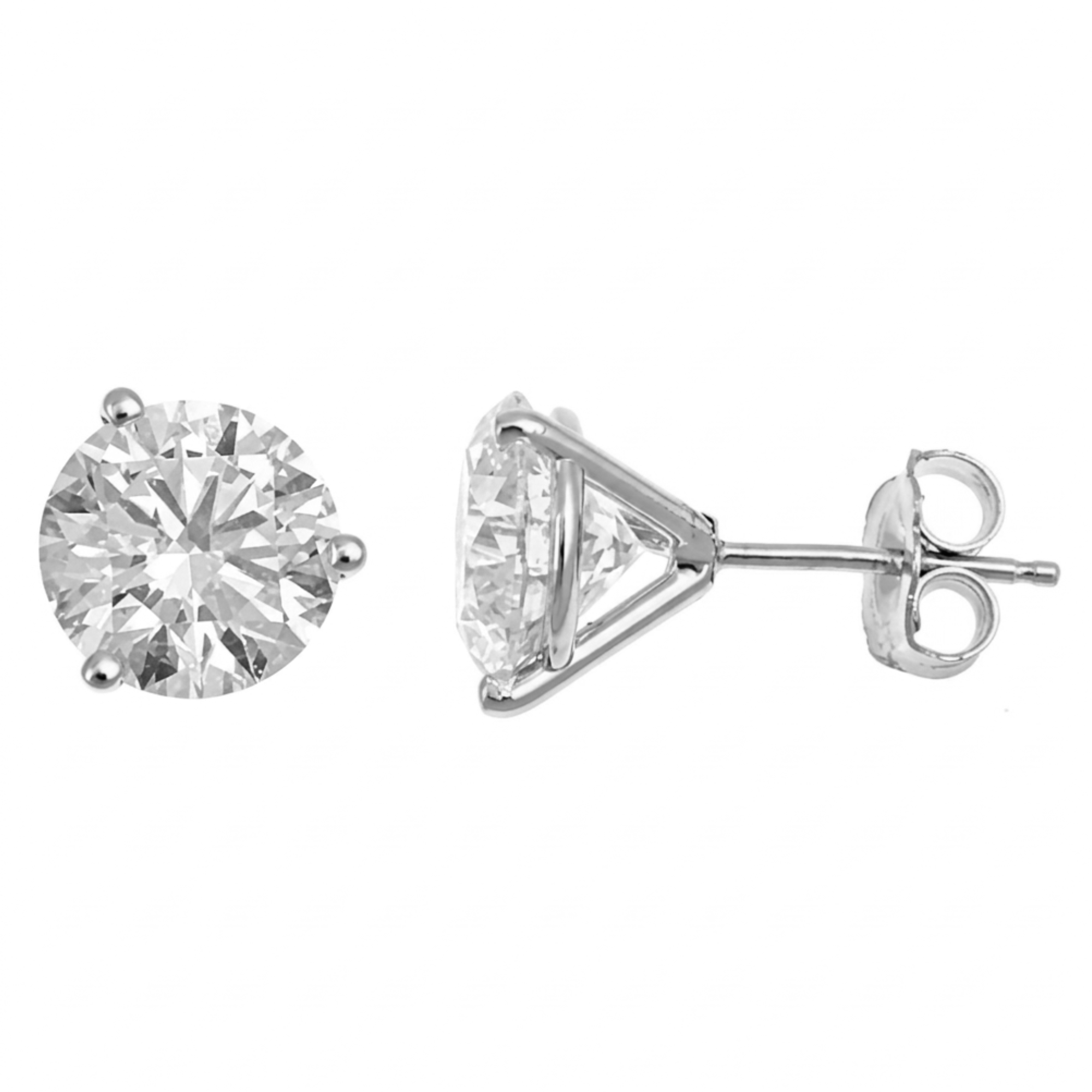 0.46ctw 14k White Gold Diamond Stud Earrings