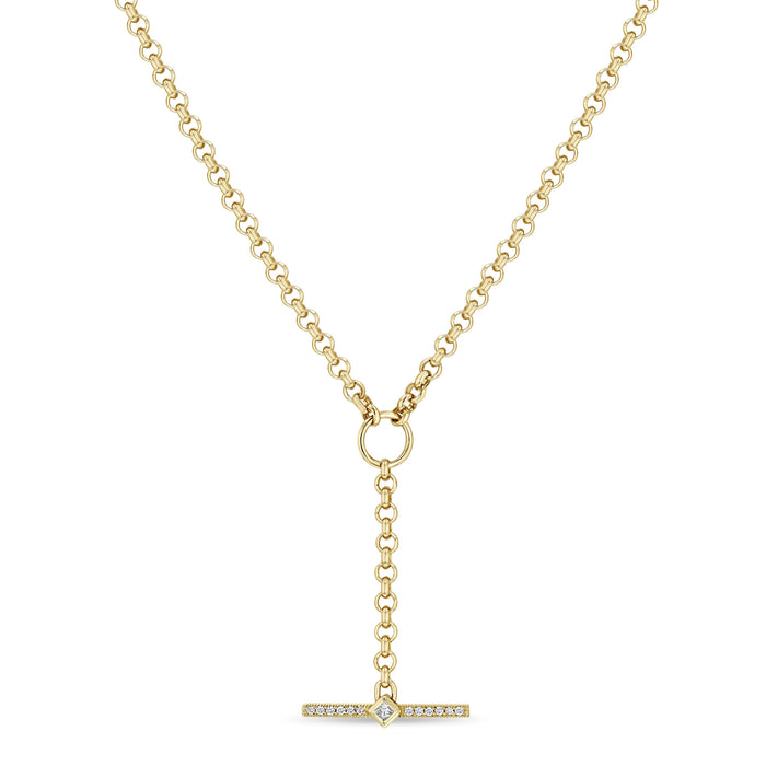 14k Yellow Gold Diamond Necklace