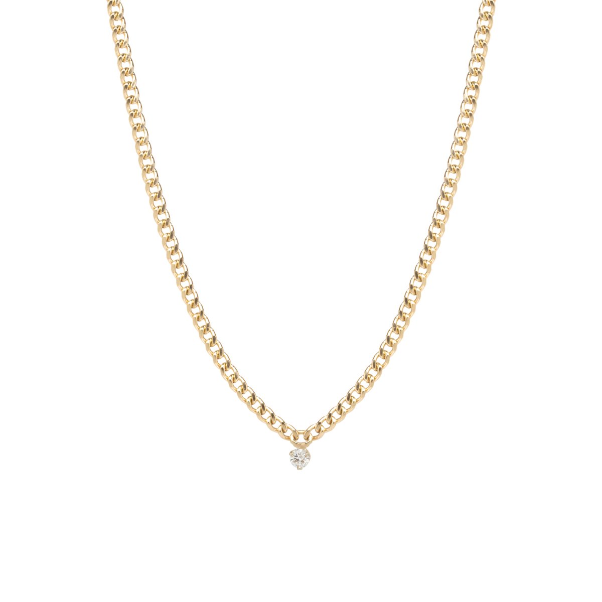 14k Yellow Gold Diamond Necklace