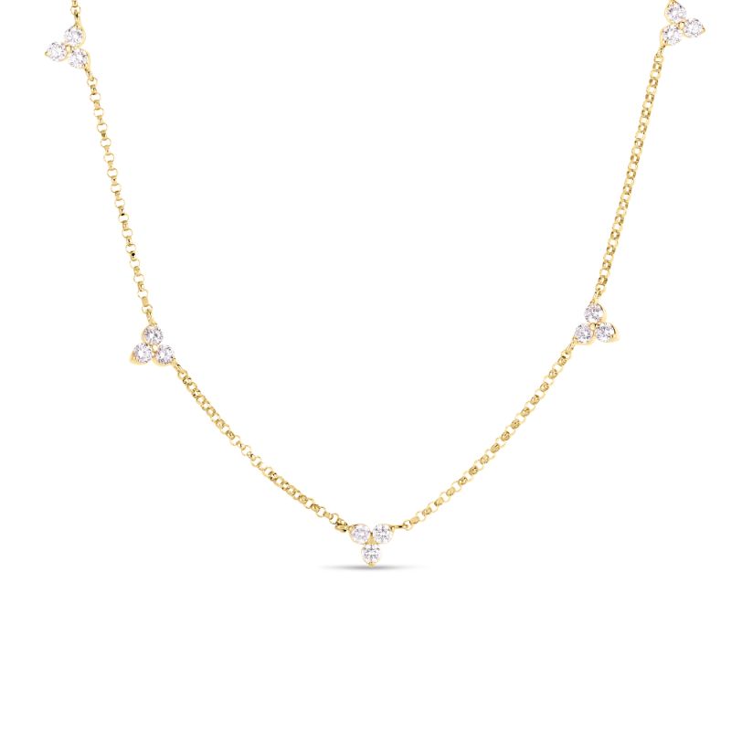 18k Yellow Gold Diamond Necklace