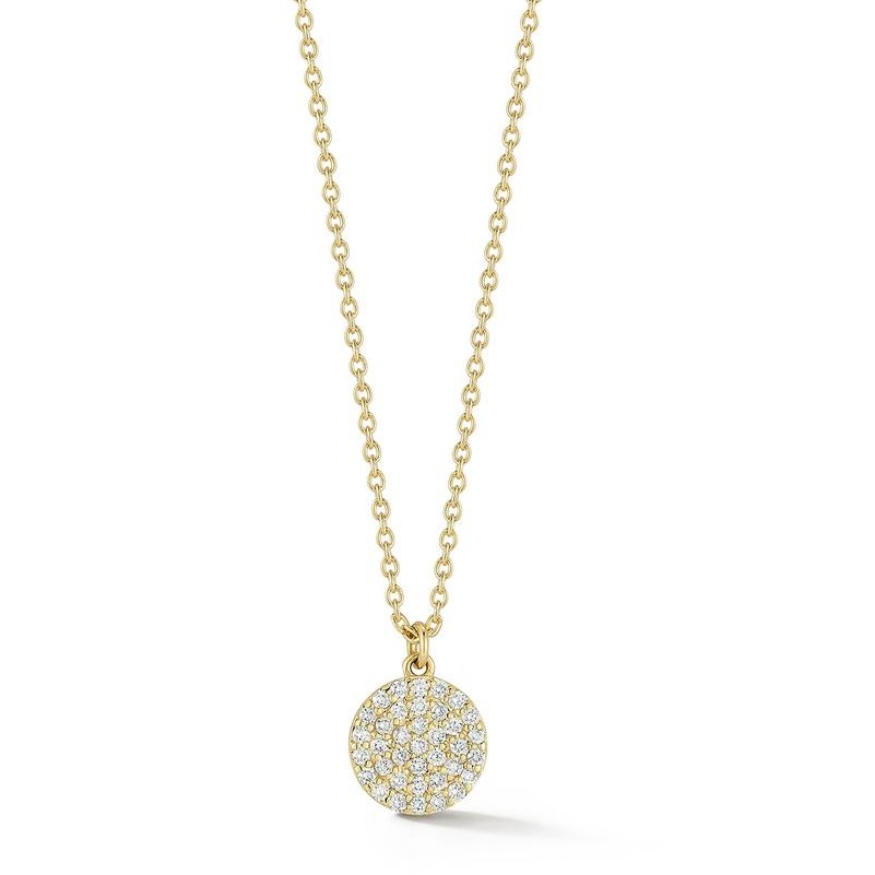 14k Yellow Gold Diamond Necklace