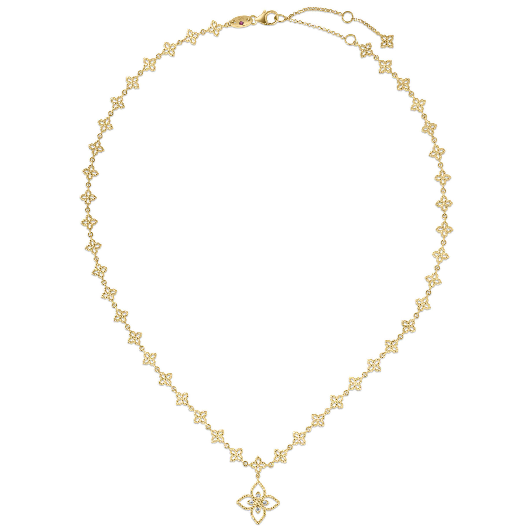 18k Yellow Gold Diamond Necklace