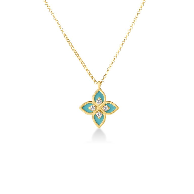 18k Yellow Gold Diamond Necklace
