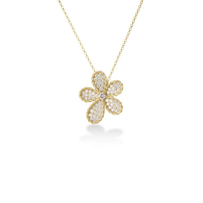 18k Yellow Gold Diamond Necklace