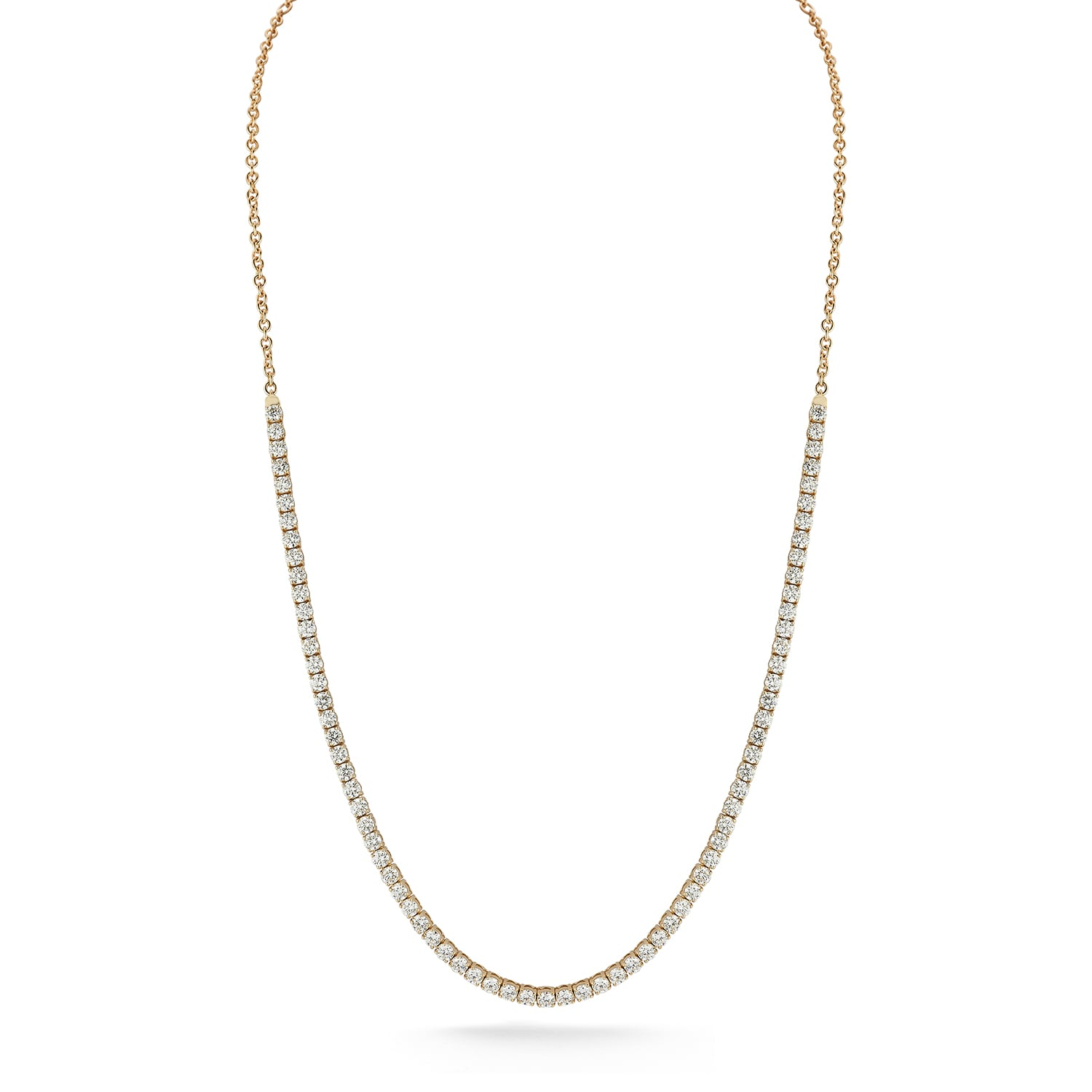 14k Yellow Gold Diamond Necklace