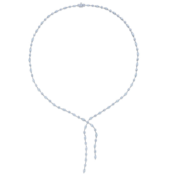 18k White Gold Starry Night Diamond Necklace