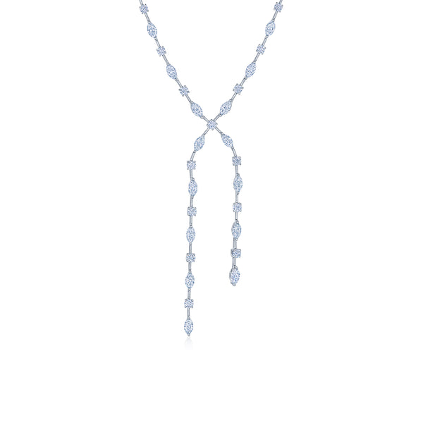 18k White Gold Starry Night Diamond Necklace
