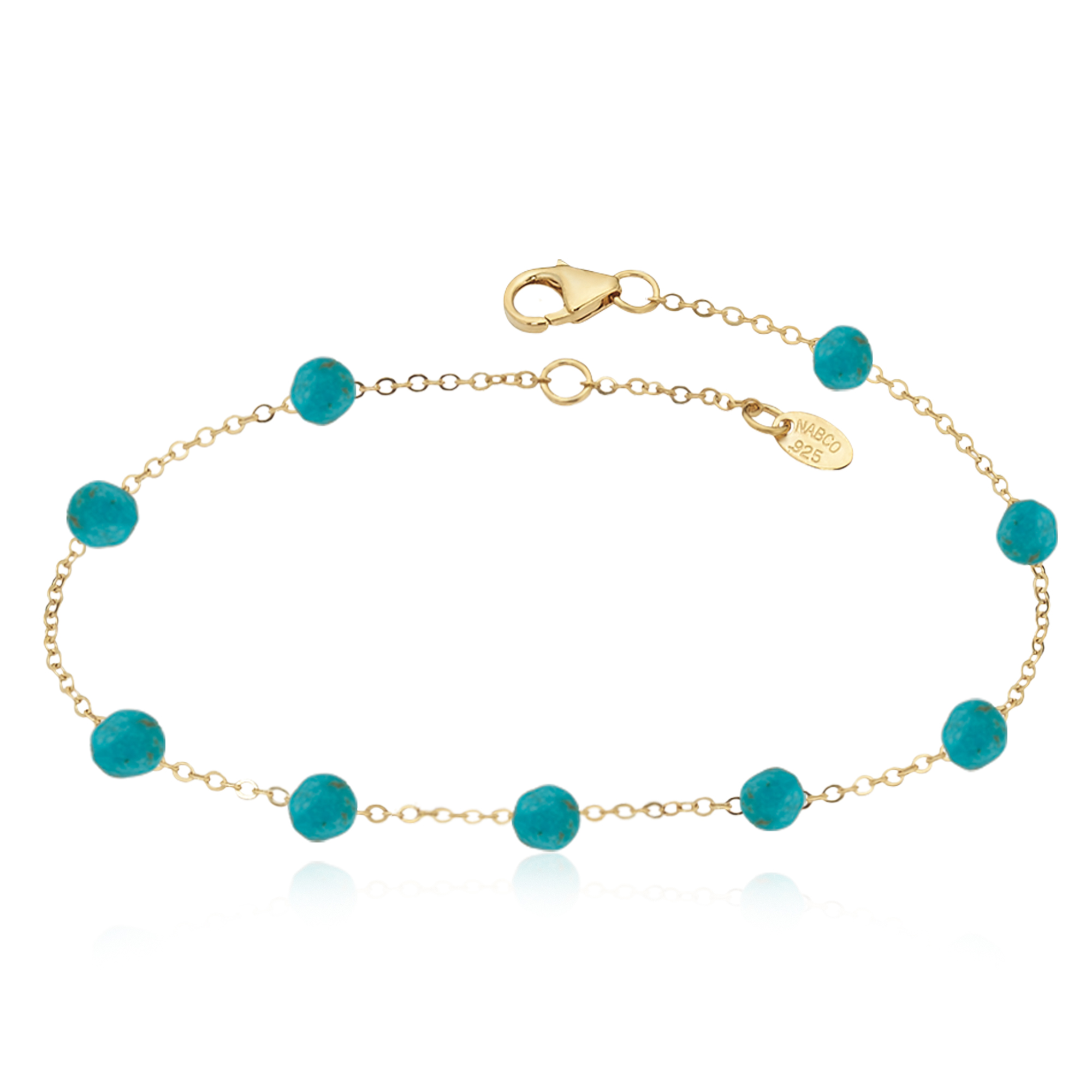 14k Yellow Gold Beaded Bracelet