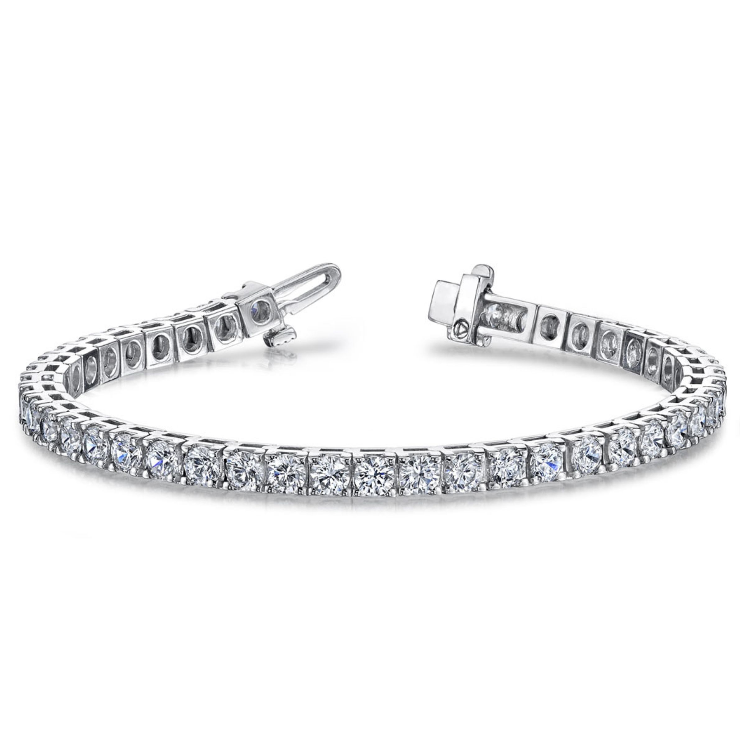 14k White Gold 3.50ctw Diamond Tennis Bracelet