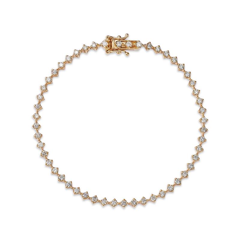 14k Yellow Gold 1.60ctw Diamond Tennis Bracelet