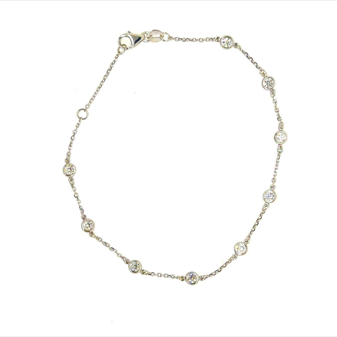 14k Yellow Gold 0.50ctw Diamonds By The Yard Bracelet