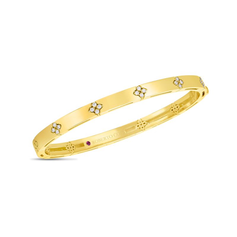 18k Yellow Gold Love In Verona Bangle Bracelet