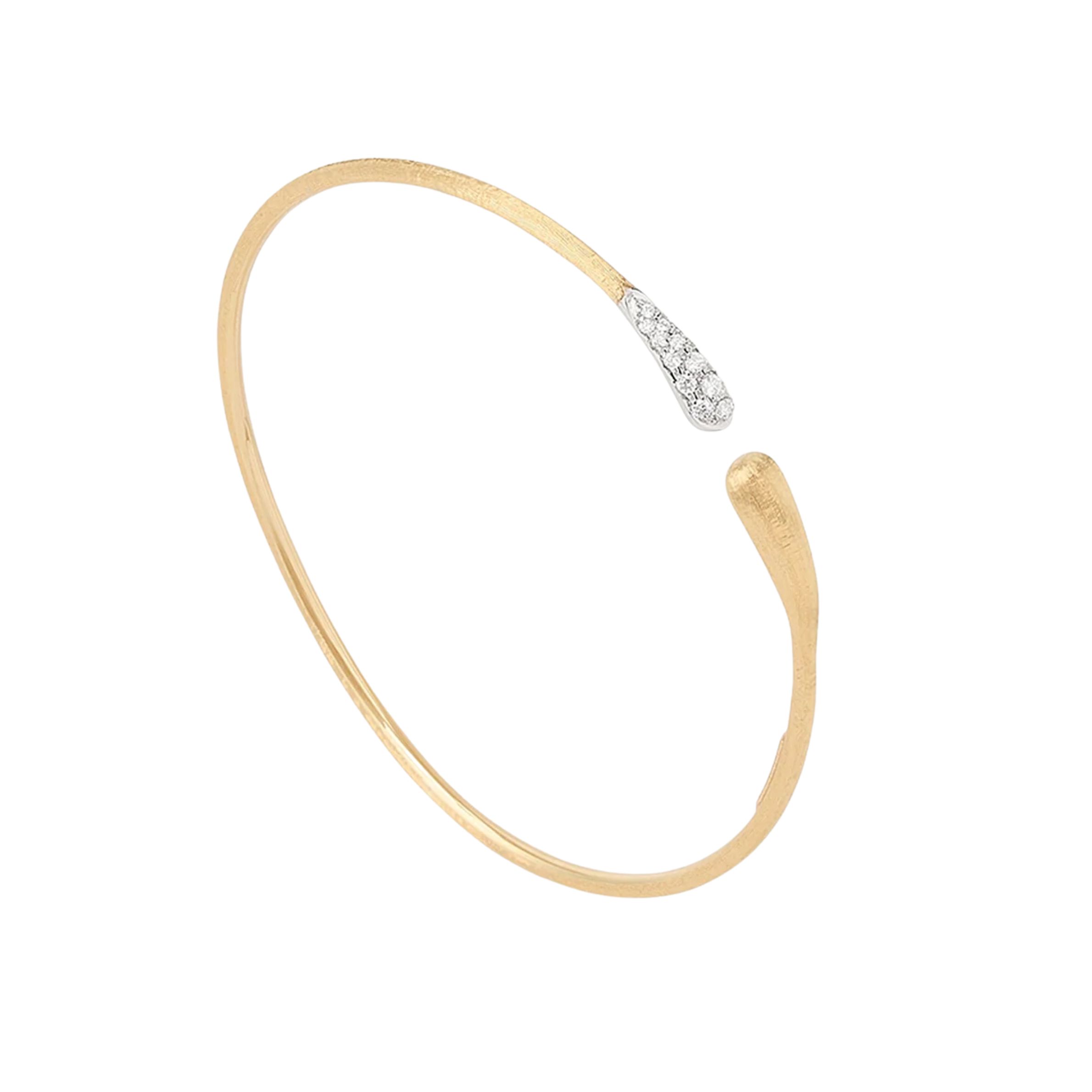 18k Yellow Gold Lucia Kissing Cuff Bracelet