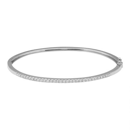 14k White Gold Diamond Bracelet