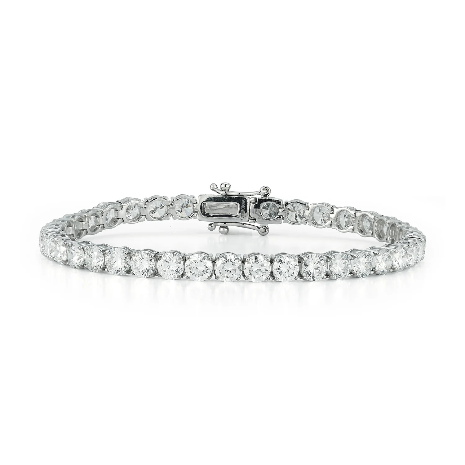 14k White Gold Diamond Tennis Bracelet