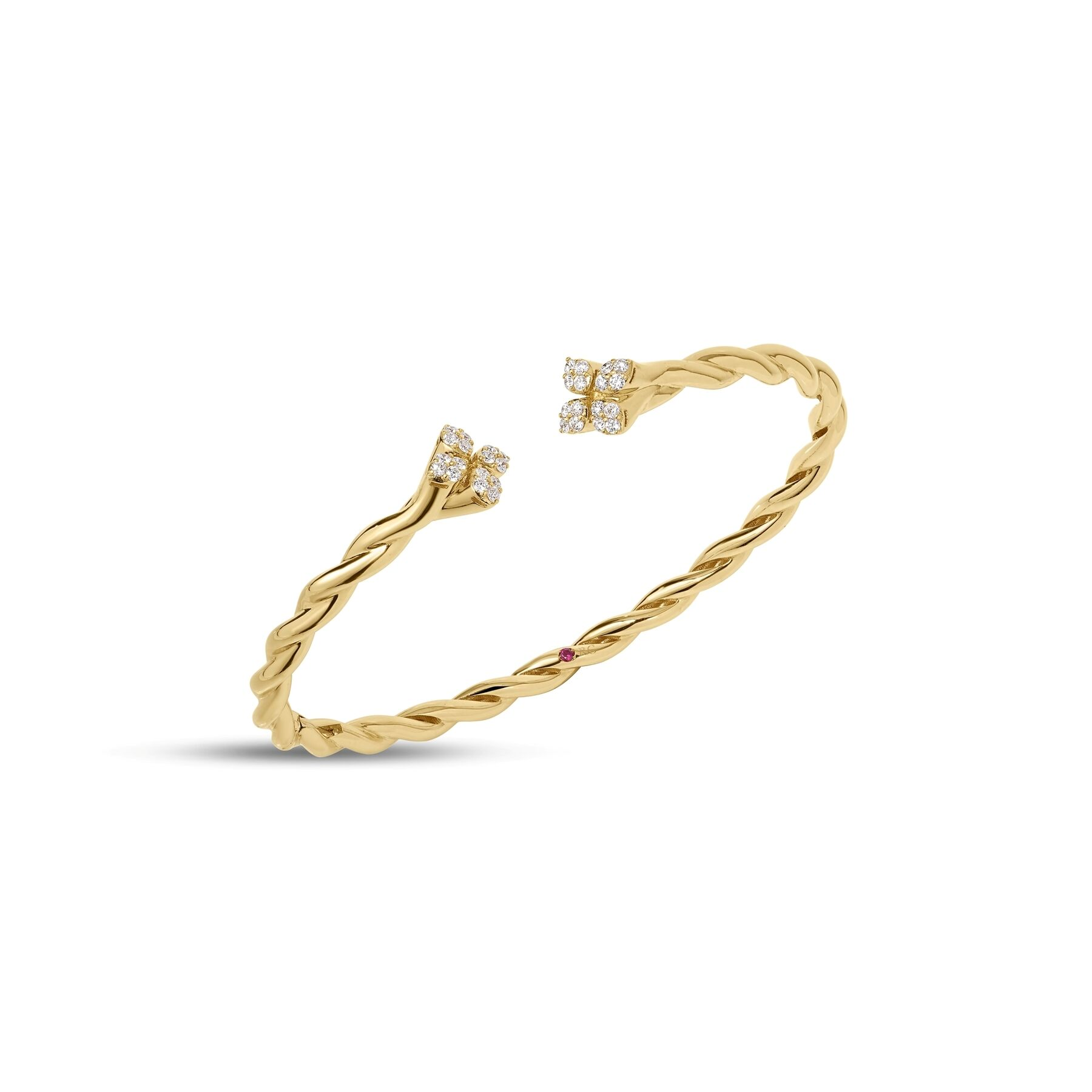 18k Yellow Gold Love In Verona Diamond Bracelet