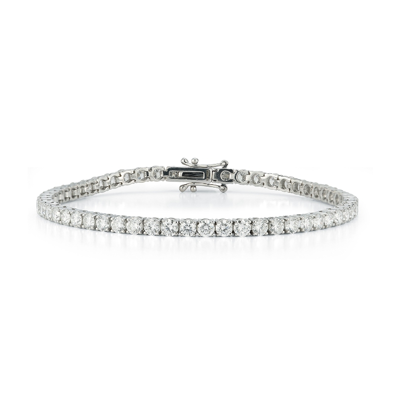 14k White Gold Diamond Tennis Bracelet