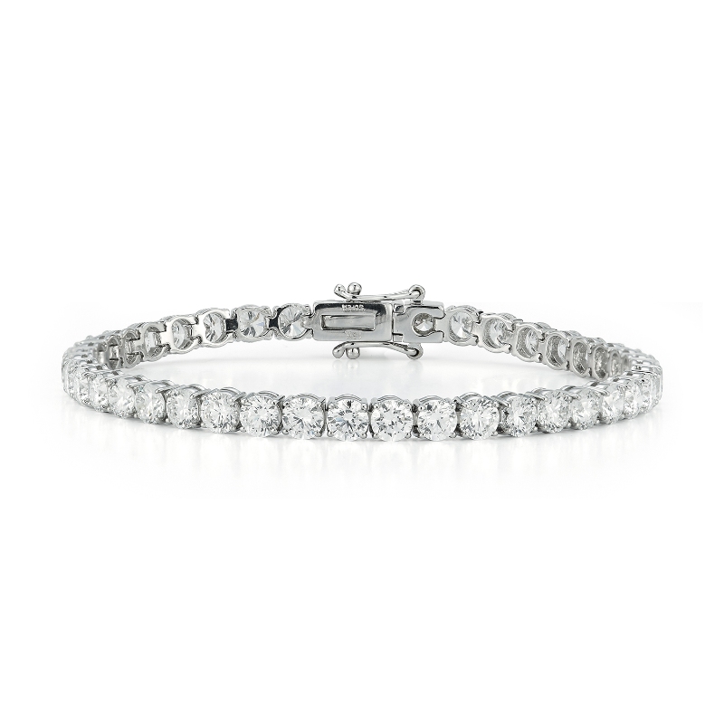 14k White Gold Diamond Tennis Bracelet