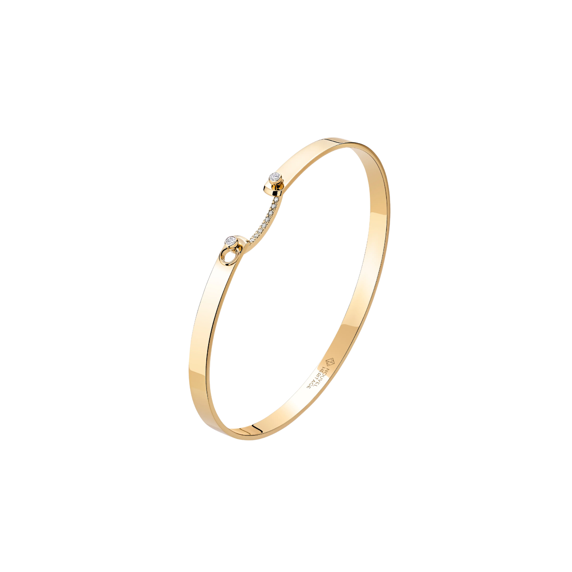 18k Yellow Gold Mood Collection Business Meeting Bangle