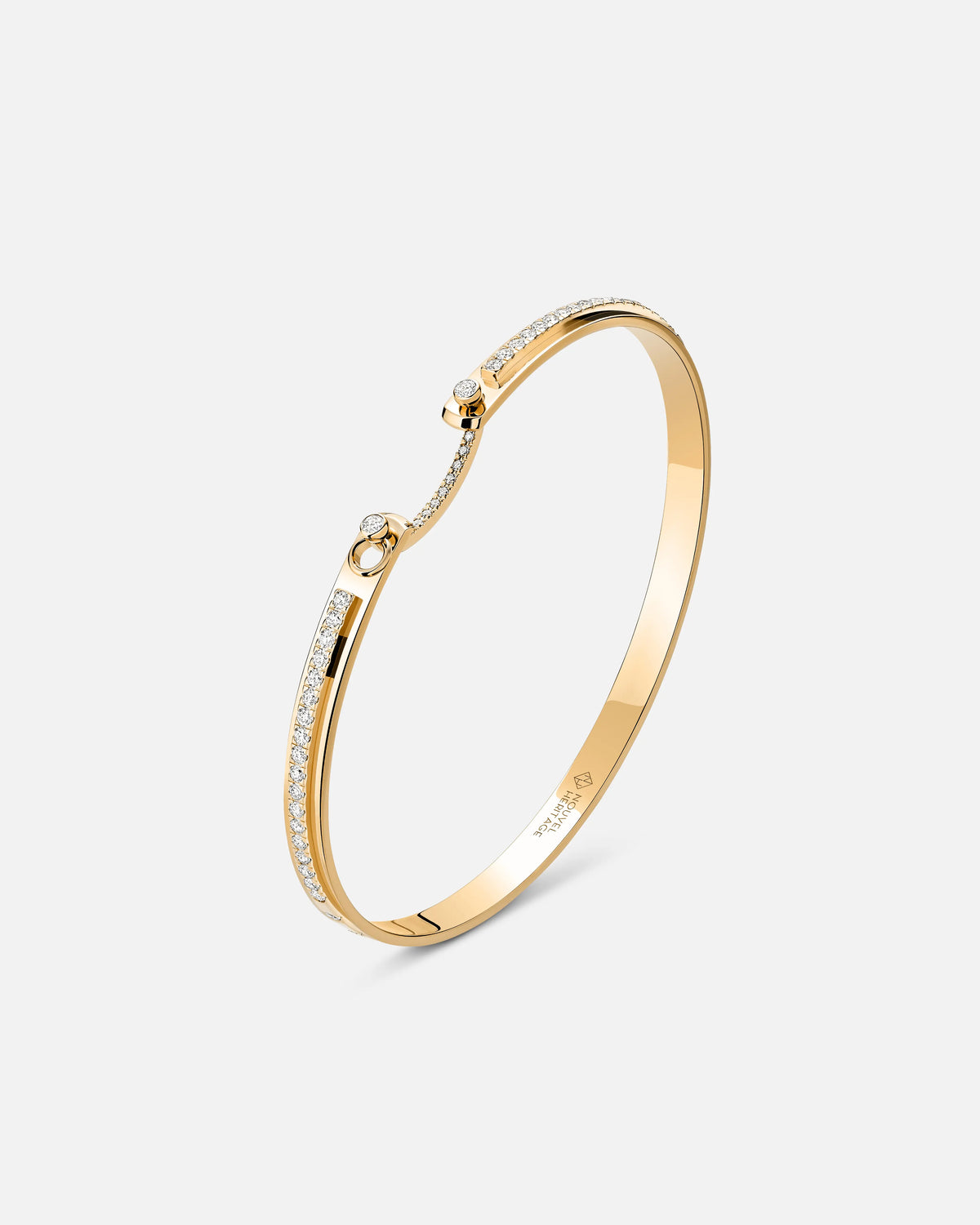 18k Yellow Gold Mood Diamond Tuxedo Bracelet