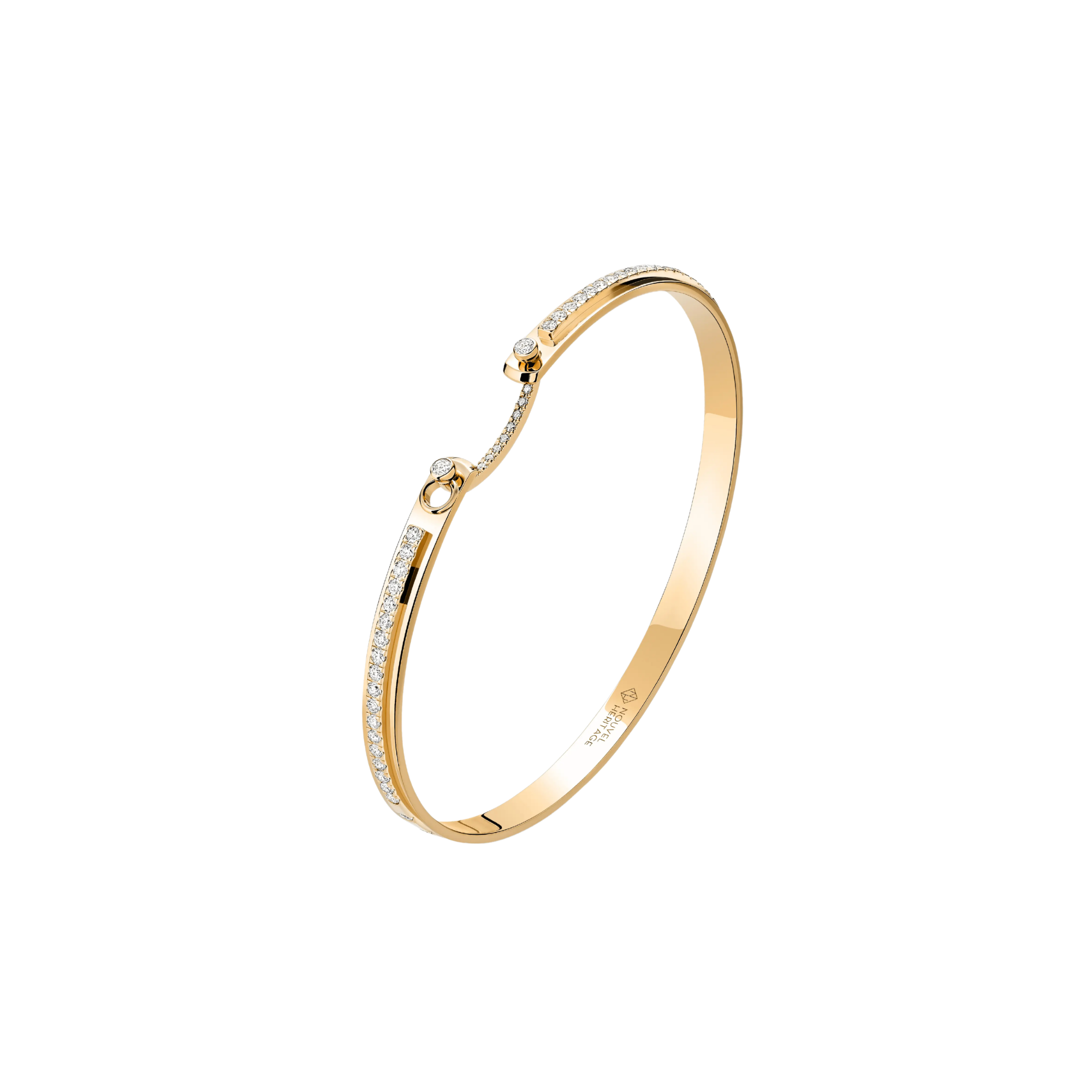 18k Yellow Gold Mood Diamond Tuxedo Bracelet