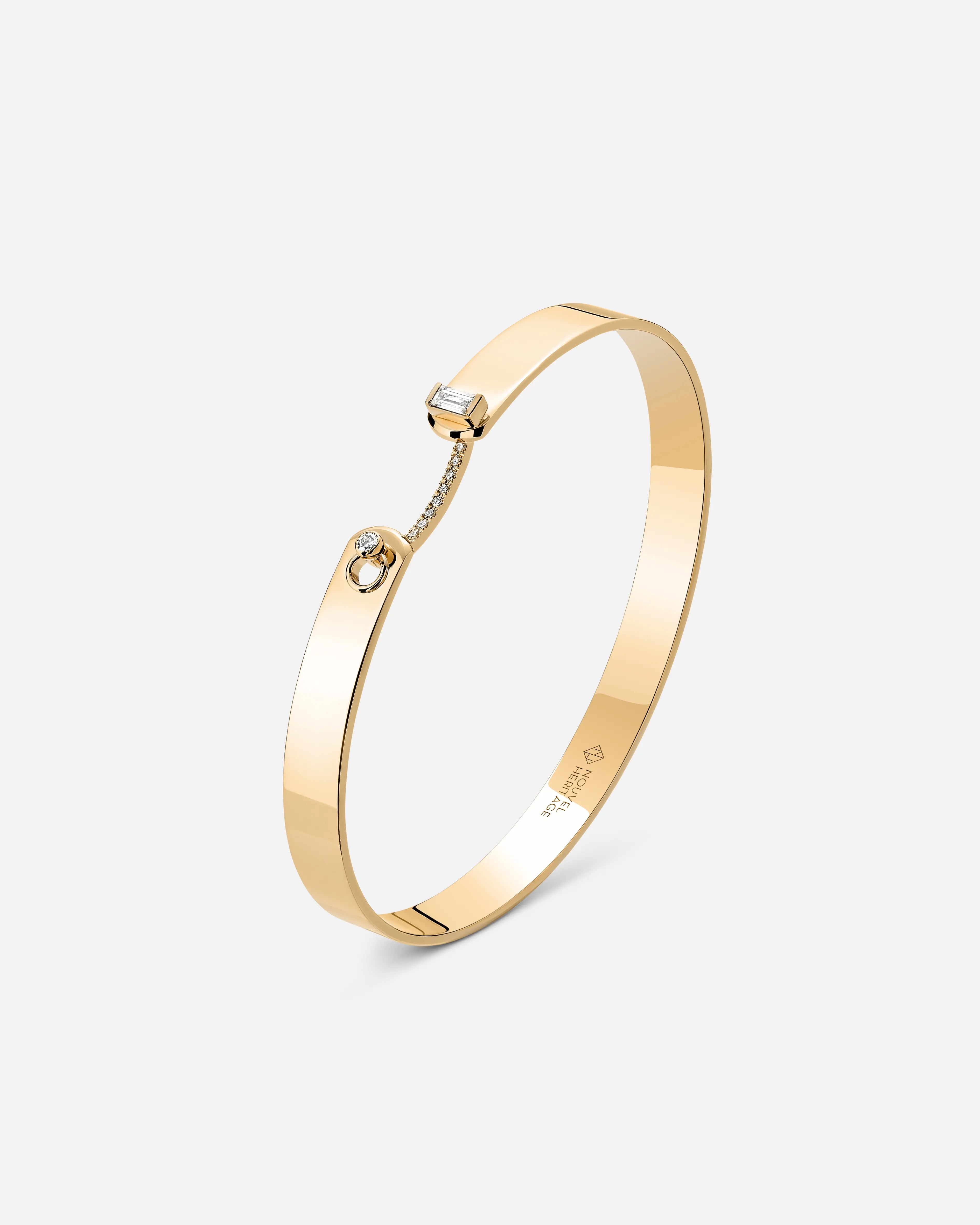 18k Yellow Gold Mood Collection Dinner Date Bangle