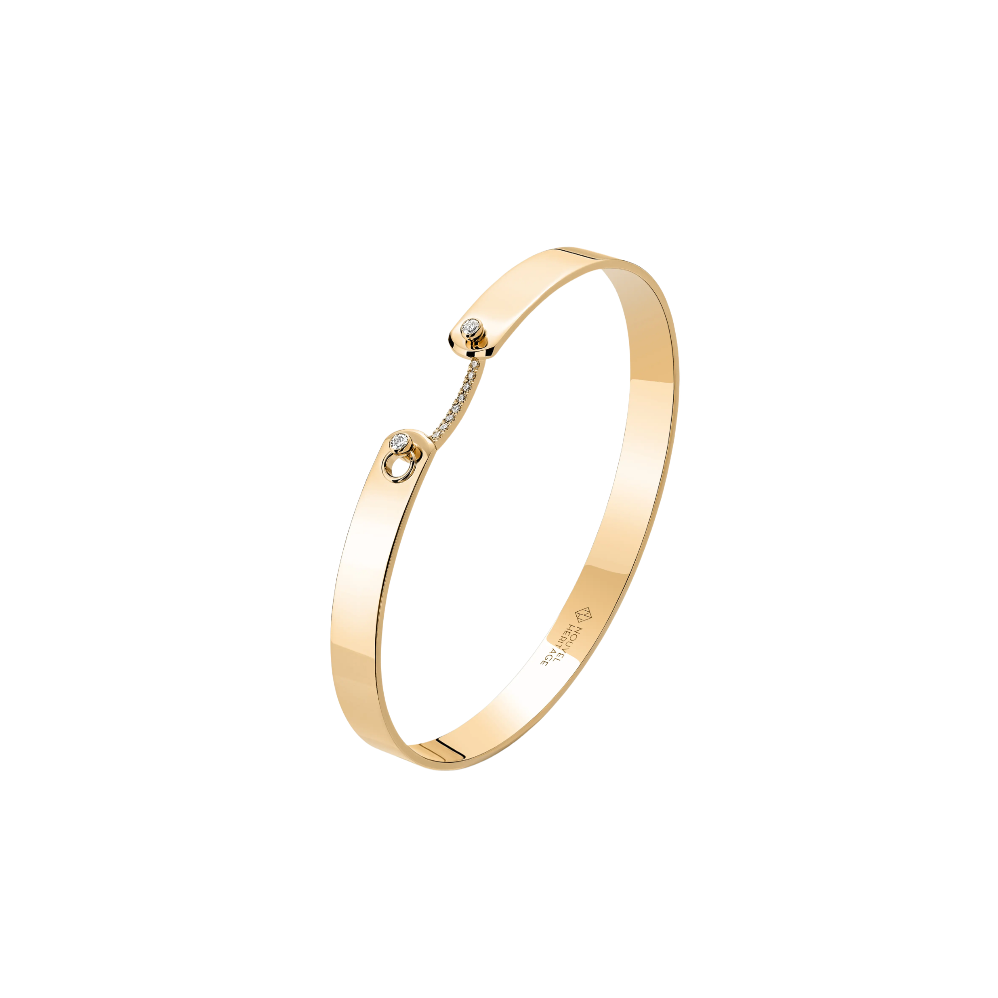 18k Yellow Gold Mood Collection Dinner Date Bangle