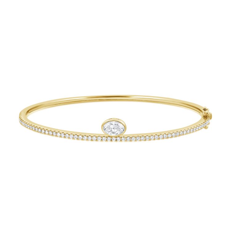 14k Yellow Gold Diamond Bracelet