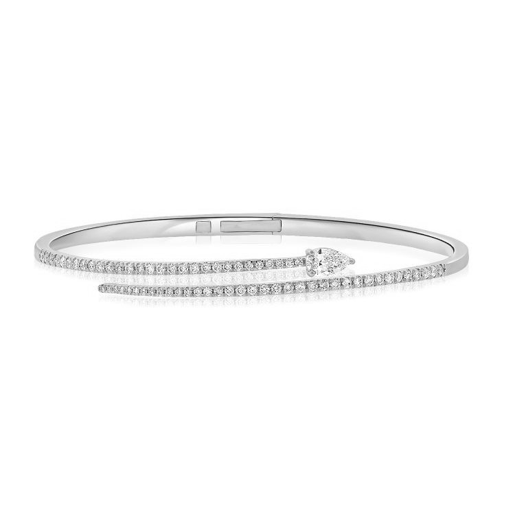 14k White Gold Diamond Bracelet