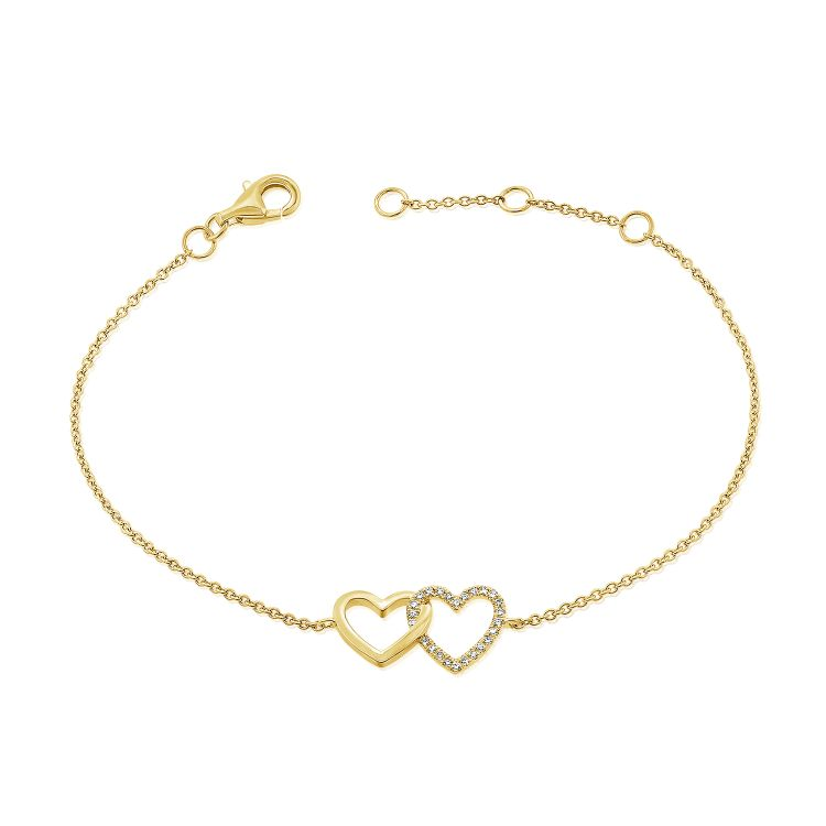 14k Yellow Gold Diamond Bracelet