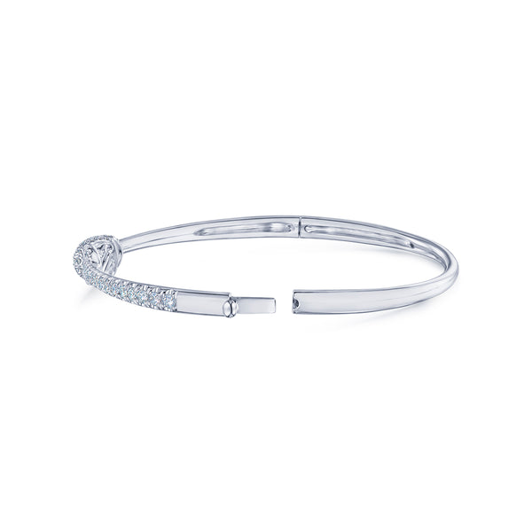 Platinum Entwine Diamond Bracelet