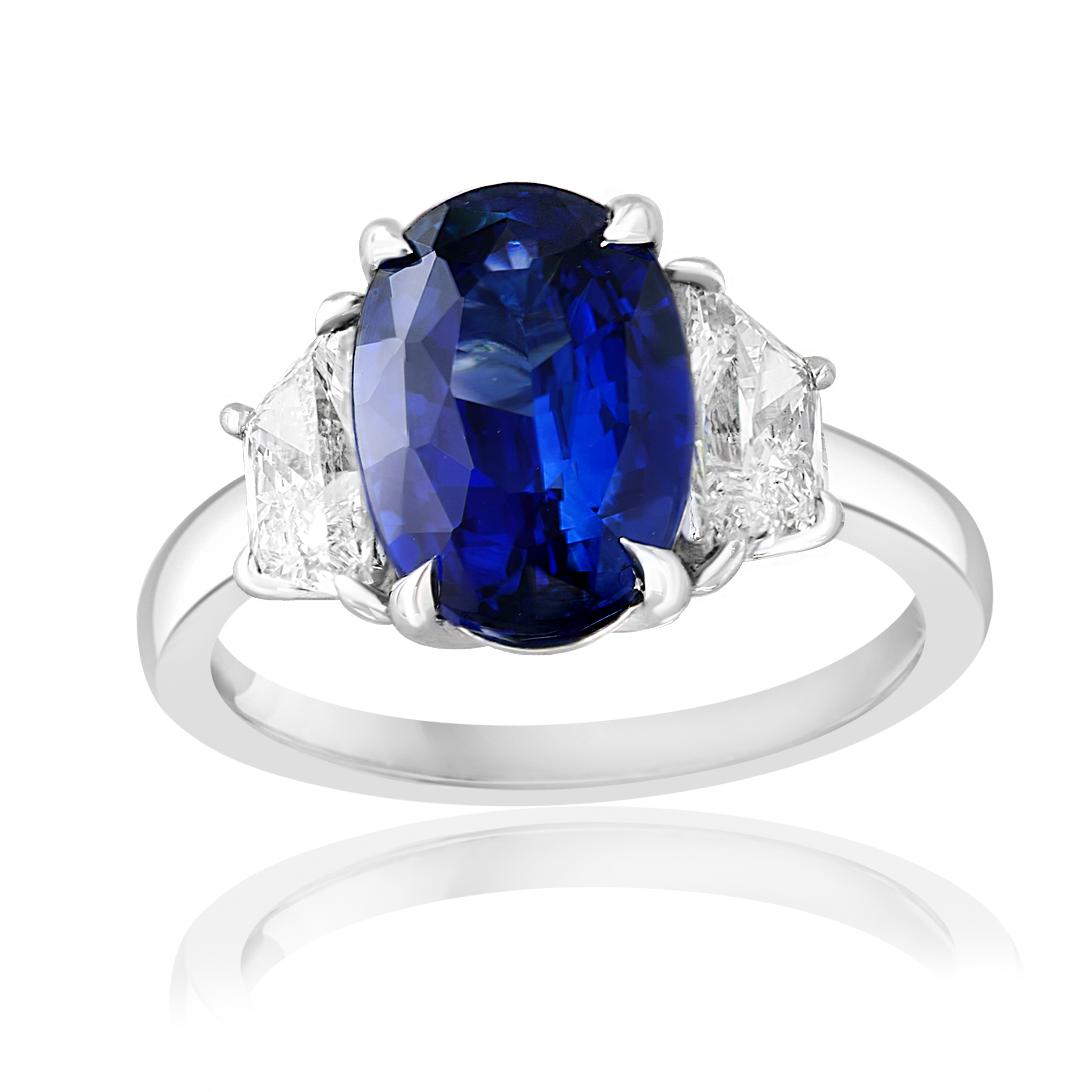 Platinum Sapphire Ring