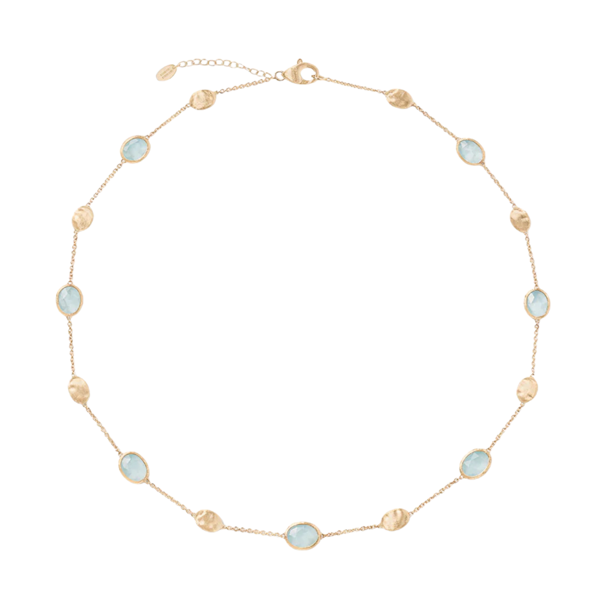 18k Yellow Gold Siviglia Aquamarine Necklace
