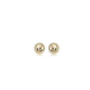 14k Yellow Gold Ball Stud Earrings